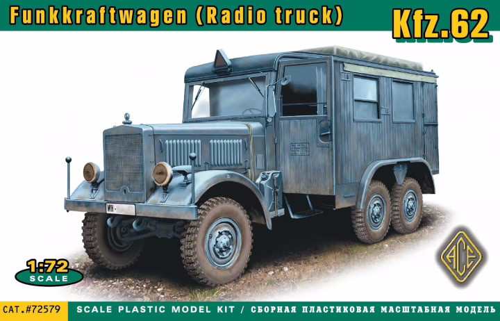Сборная модель Ace Funkkraftwagen Radio Truck Kfz.62 (172
