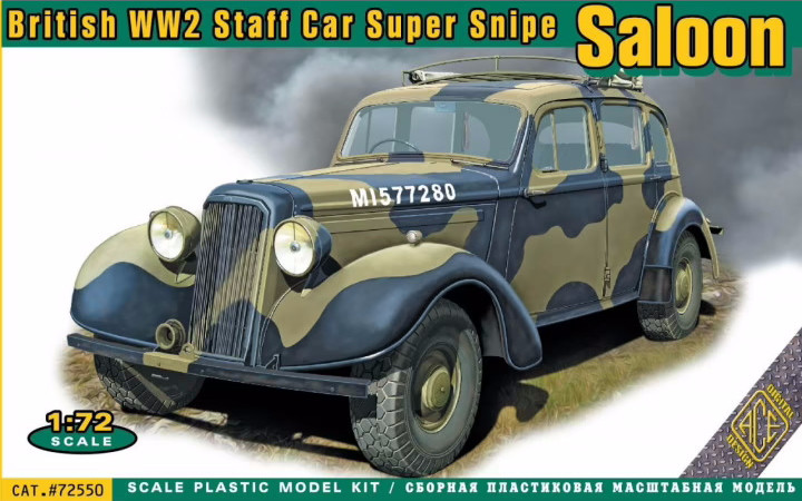 Сборная модель Ace British WW2 Staff Car Super Snipe Saloon (172