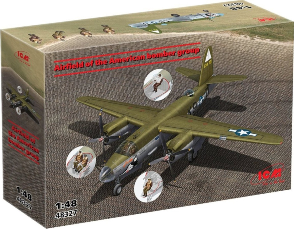 Сборная модель ICM Airfield of the American Bomber Group (148