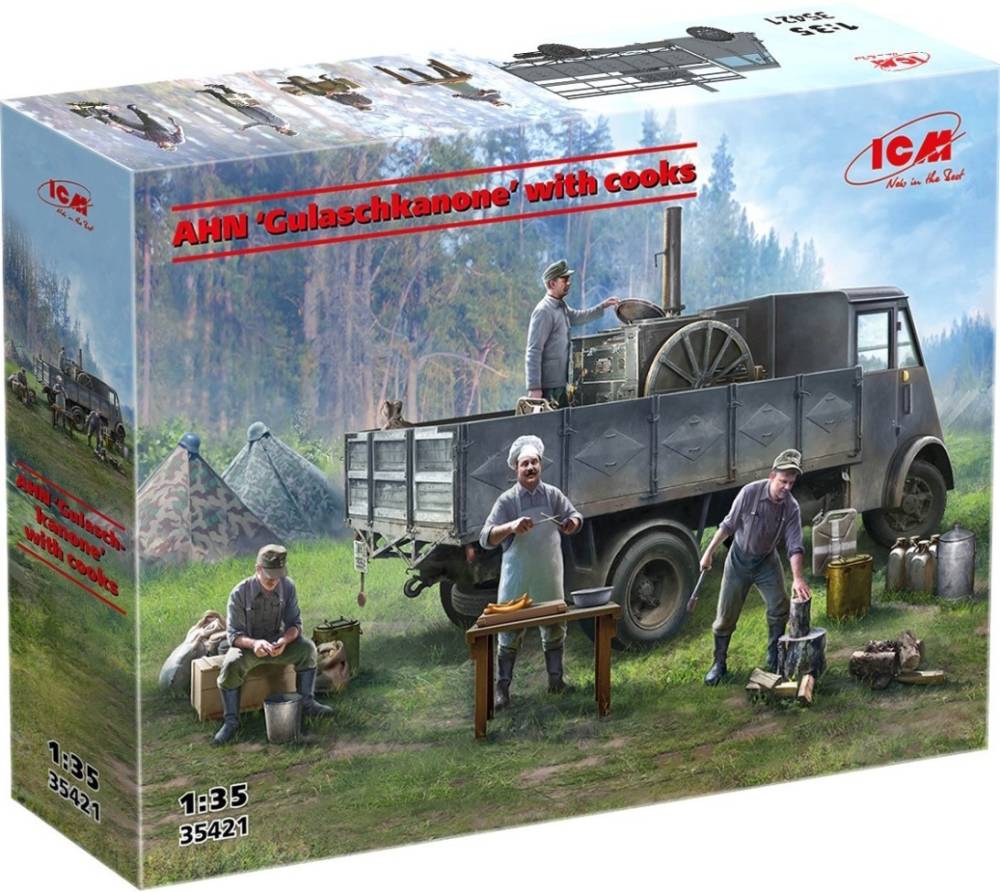 Сборная модель ICM AHN Gulaschkanone with Cooks (135