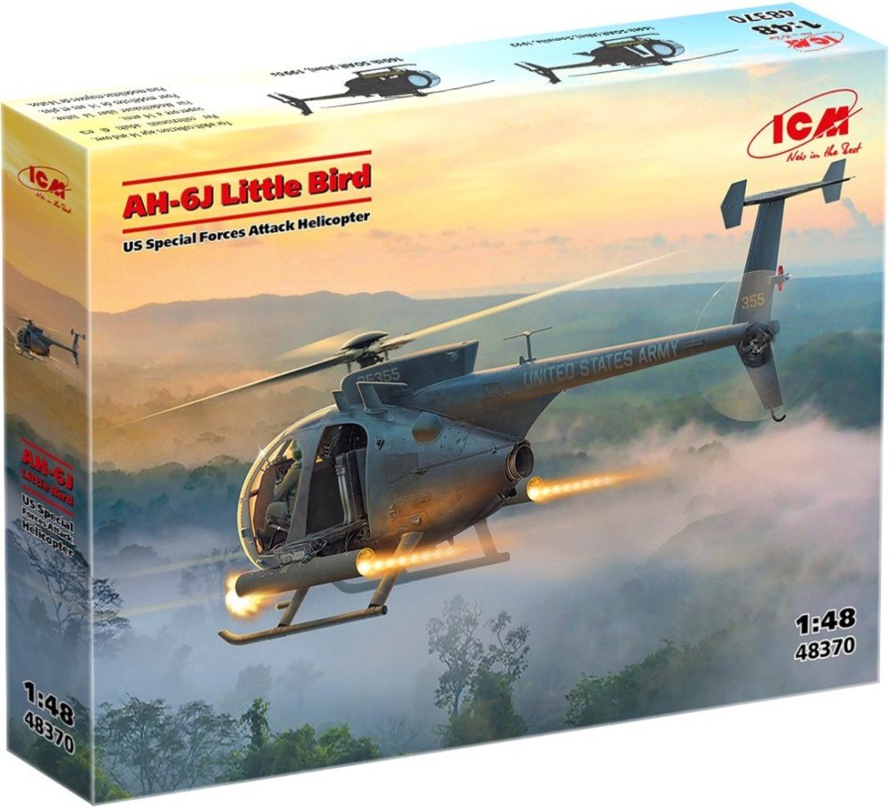 Сборная модель ICM AH-6J Little Bird 148