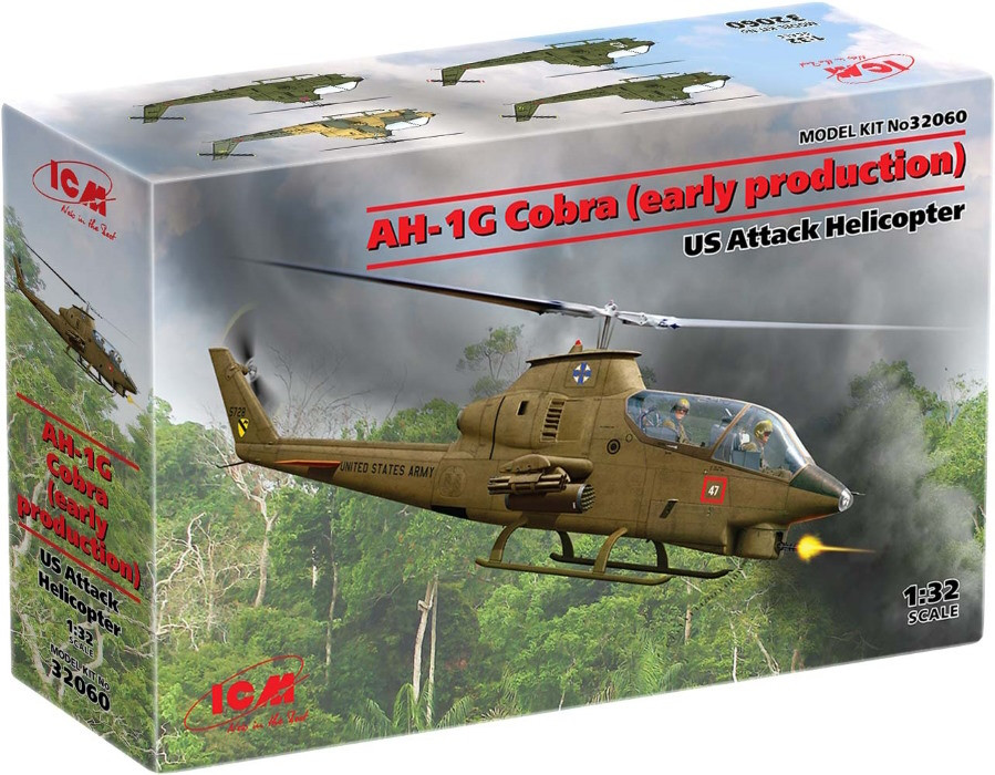 Сборная модель ICM AH-1G Cobra (early production) (132