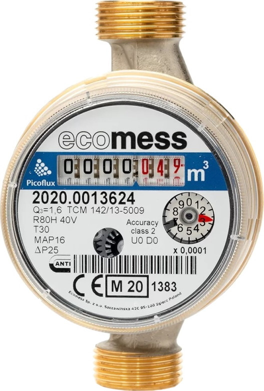 Счетчик воды Ecomess Picoflux DN 15 1.6 CW