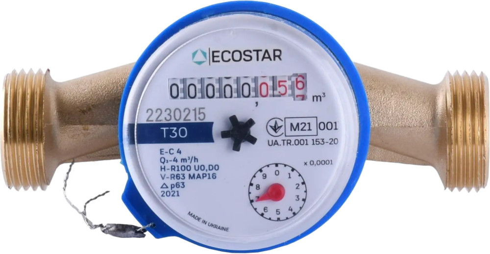 Счетчик воды EcoStar DN15 3/4 L110 E-C 4.0 cold