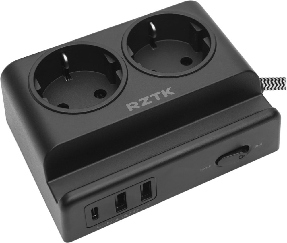 Фільтр-подовжувач RZTK Power Strip 22 USB-AUSB-C