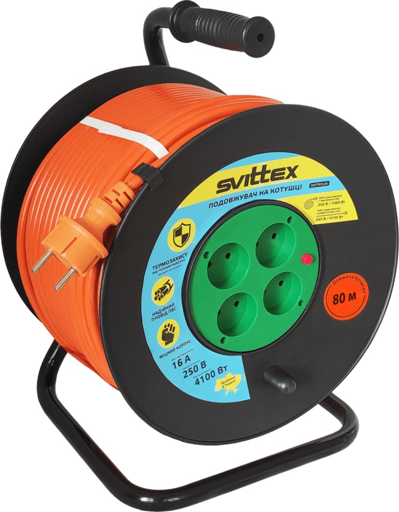 Подовжувач на котушці SVITTEX SV-062