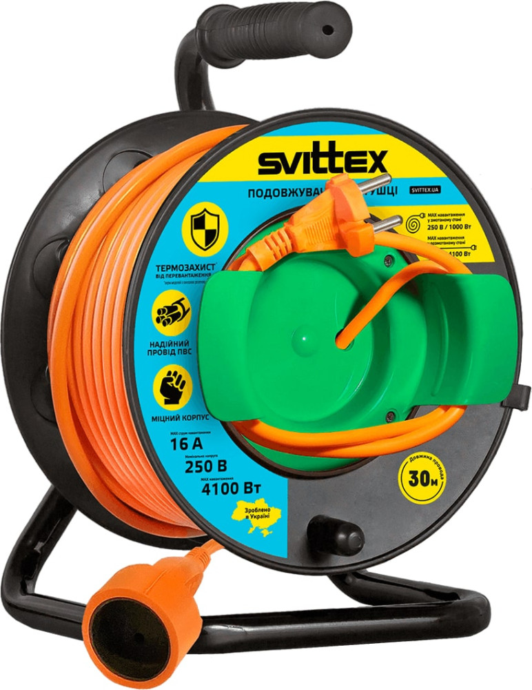 Подовжувач на котушці SVITTEX SV-2190