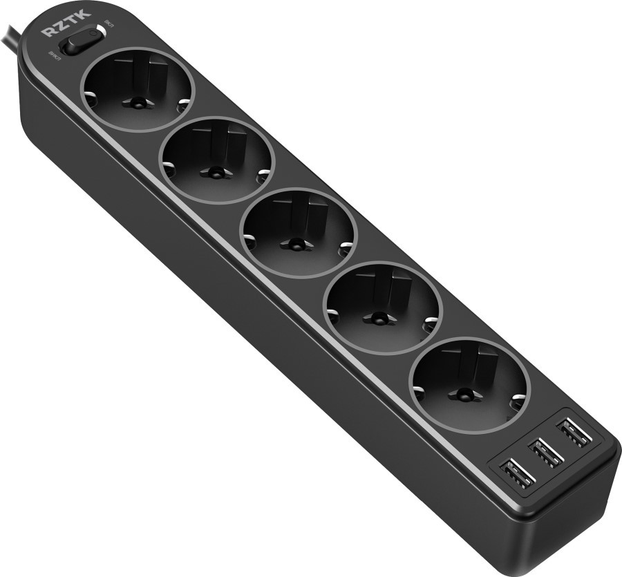Фільтр-подовжувач RZTK Power Strip 53 USB-A