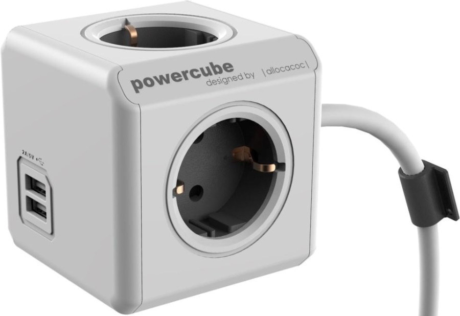 Подовжувач Allocacoc PowerCube Extended USB 1406GY/DEEUP