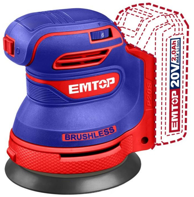 Ексцентрикова шліфмашина EMTOP ELROS2002