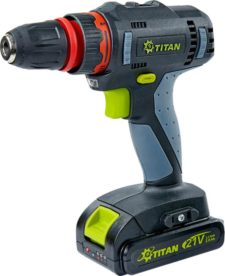 Дрель-шуруповерт TITAN PDS 121S Set