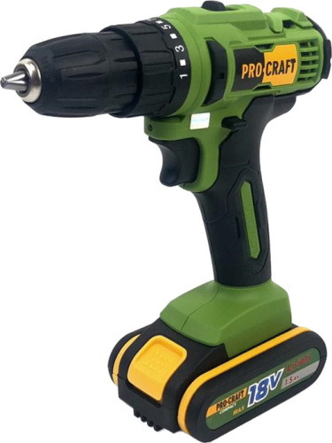 Дрель-шуруповерт Procraft PA18C Compact