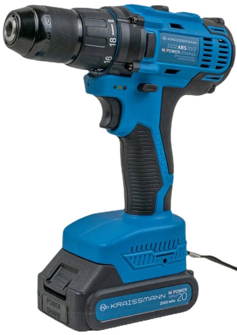 Дрель-шуруповерт Kraissmann 2102 ABS 20/2