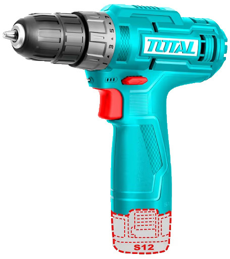 Дрель-шуруповерт Total TDLI12428