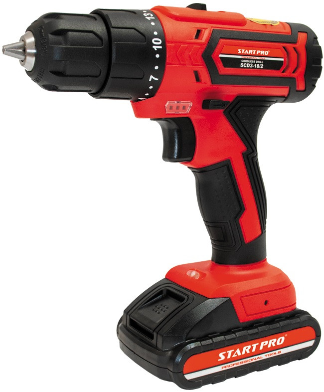 Дрель-шуруповерт Start Pro SCD3-18/2
