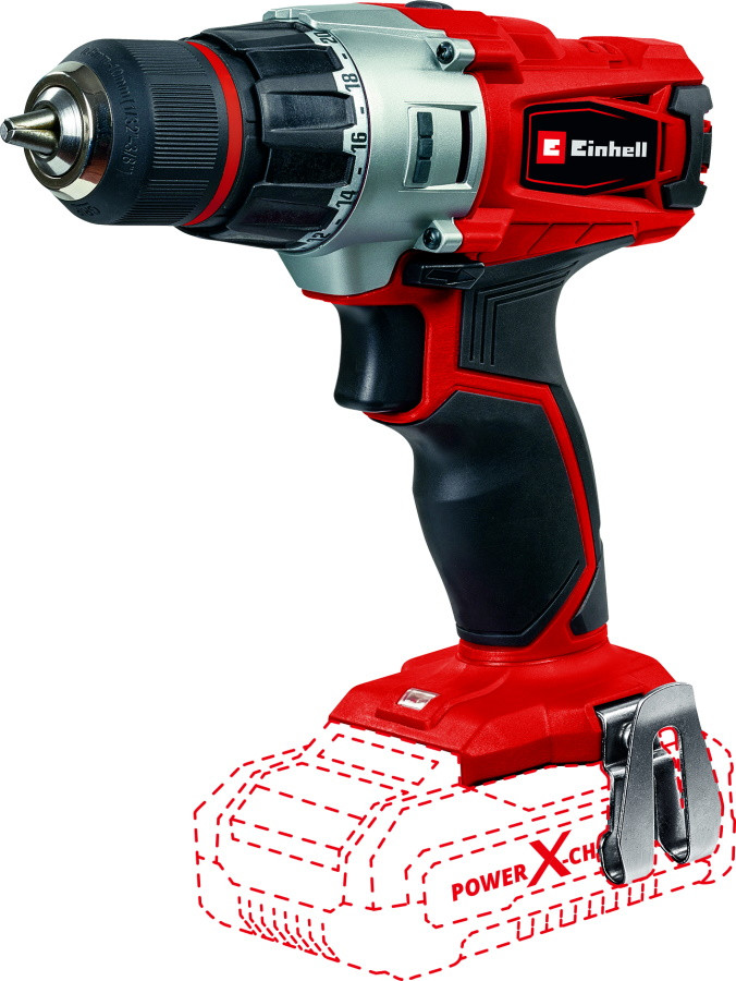 Дриль-шурупокрут Einhell Expert Plus TE-CD 18/2 Li Solo (4513833)