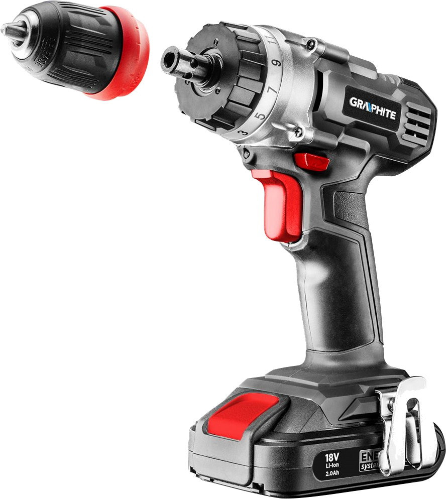 Дрель-шуруповерт Graphite 58G022-SET2