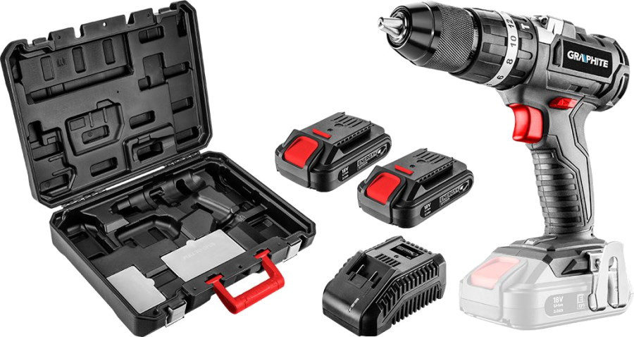 Дрель-шуруповерт Graphite 58G020-SET2