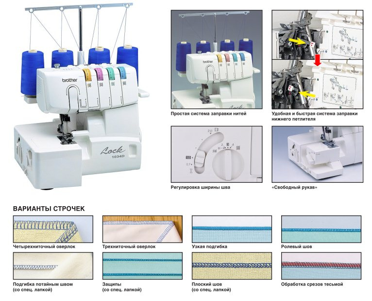 Оверлок Brother M 1034D