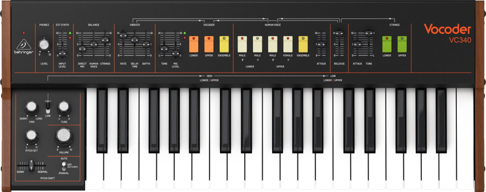 Аналоговый синтезатор Behringer Vocoder VC340