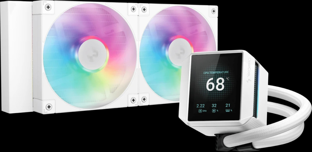 Водяное охлаждение Deepcool Mystique 240 ARGB White (R-LX240-WHDSNMCP-G-1)