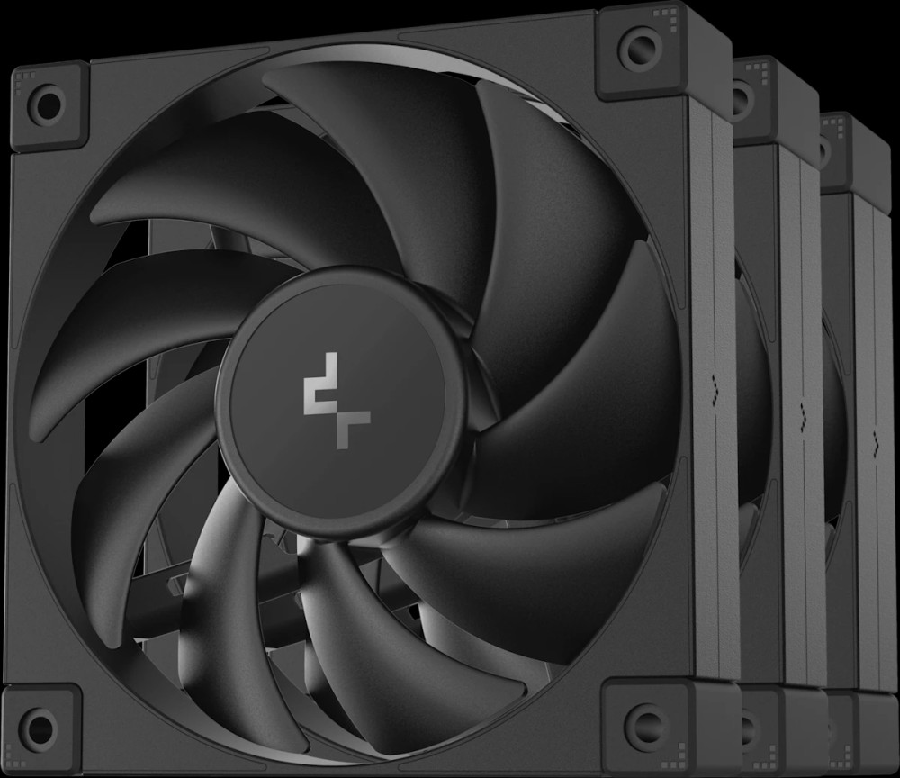 Вентилятор Deepcool FD12-3 IN 1 Black (R-FD12-BKNPN3-G)
