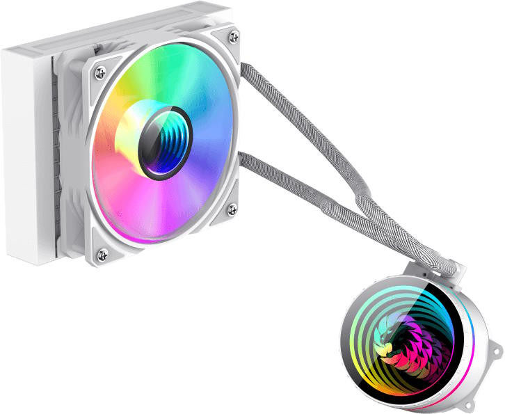 Водяное охлаждение Gamemax Iceburg 120 infinity White (GMX-ICB-120ARGBW)