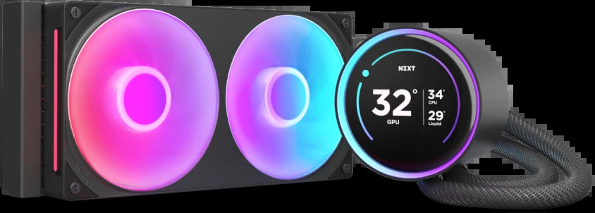 Водяное охлаждение NZXT Kraken Elite 240 RGB (2024) Black (RL-KR24E-B2)