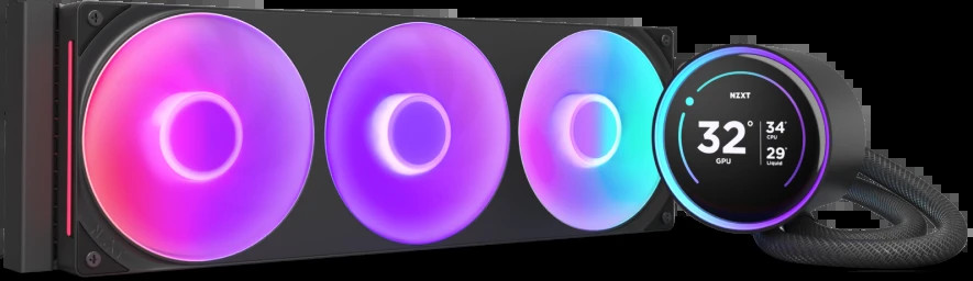 Водяное охлаждение NZXT Kraken Elite 360 RGB (2024) Black (RL-KR36E-B2)