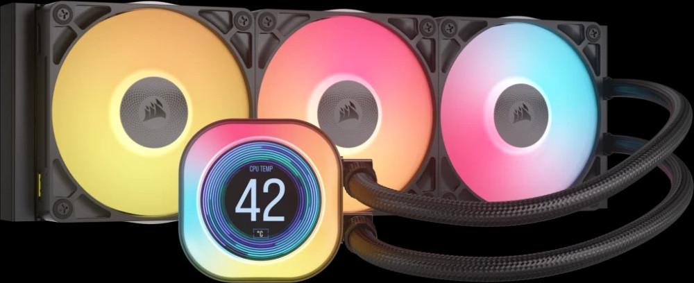 Водяное охлаждение Corsair iCUE LINK TITAN 360 RX LCD Black (CW-9061023-WW)