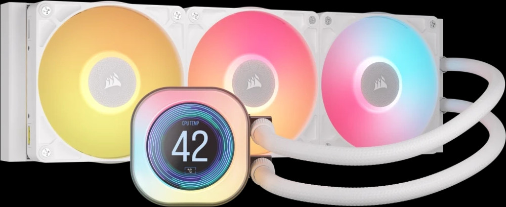 Водяное охлаждение Corsair iCUE LINK TITAN 360 RX LCD White (CW-9061026-WW)