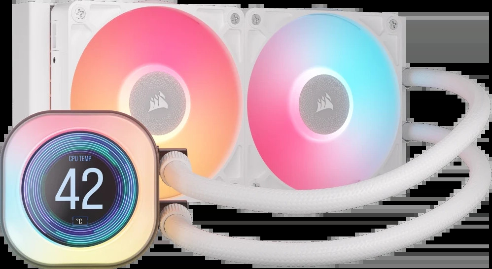 Водяное охлаждение Corsair iCUE LINK TITAN 240 RX LCD White (CW-9061025-WW)