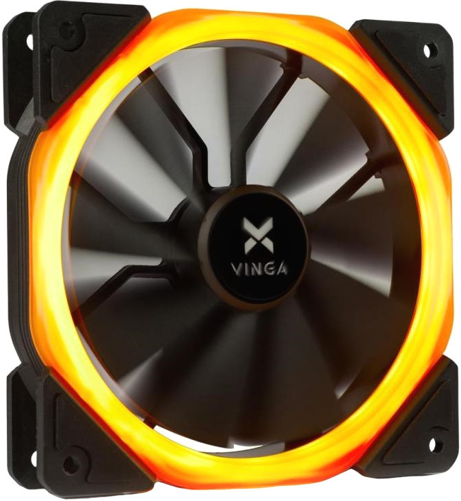 Вентилятор Vinga LED fan-01 orange