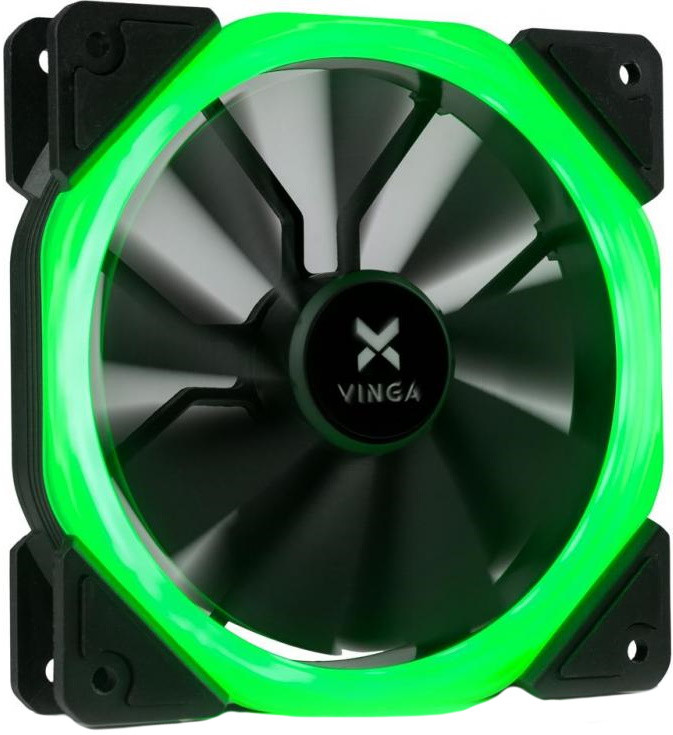 Вентилятор Vinga LED fan-01 green
