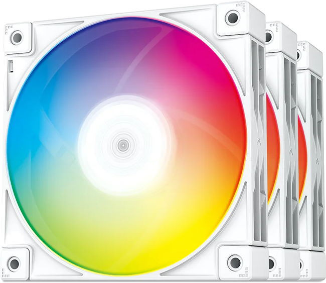 Вентилятор Deepcool FC120 3 IN 1 White (R-FC120-WHAMN3-G-1)