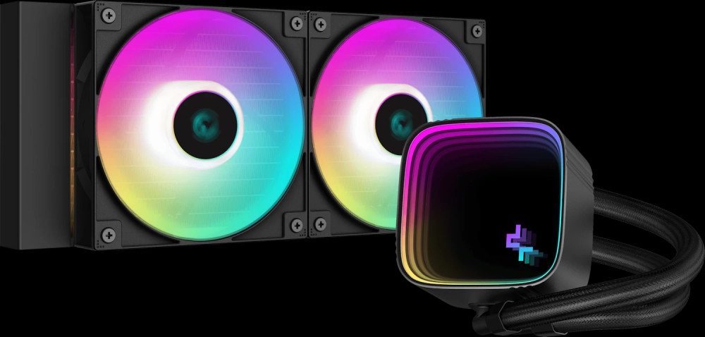 Водяное охлаждение Deepcool LS520 SE Black (R-LS520-BKAMMM-G-1)