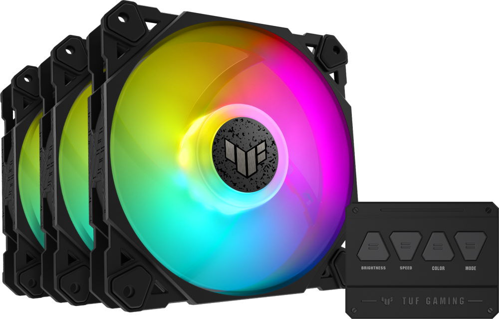Вентилятор Asus TUF Gaming TF120 ARGB Black - Triple Fan Kit with Controller (90DA0030-B09030)