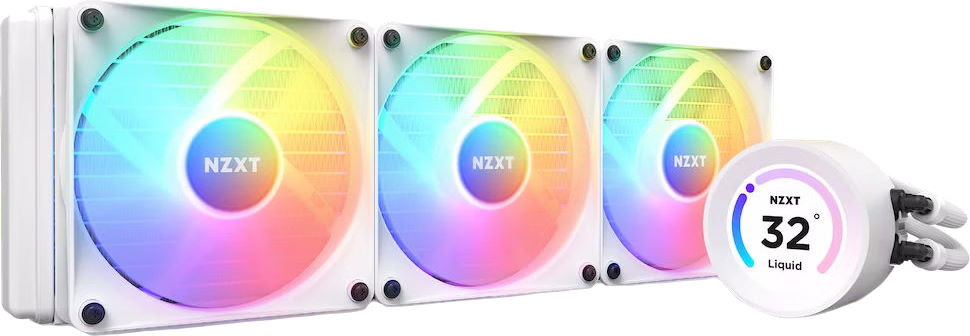 Водяное охлаждение NZXT Kraken Elite 360 RGB White (RL-KR36E-W1)