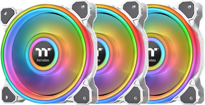 Вентилятор Thermaltake Riing Quad 12 RGB Radiator White (3-Fan Pack) (CL-F100-PL12SW-A)