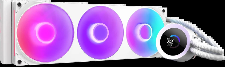 Водяное охлаждение NZXT Kraken Plus 360 RGB White (RL-KR360-W2)