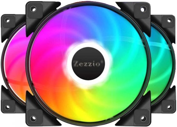 Вентилятор Zezzio ZC-120 Colorful 3 in 1 KIT
