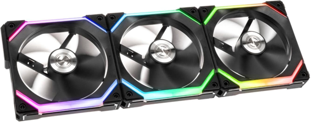 Вентилятор Lian Li Uni Fan SL120 3-pack Black (G99.12UF3B.00)