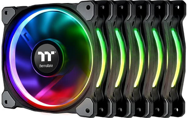 Вентилятор Thermaltake Riing Plus 12 RGB (5-Fan Pack) (CL-F054-PL12SW-A)