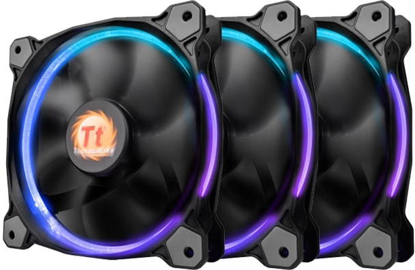 Вентилятор Thermaltake Riing 12 LED RGB 256 Colors Fan (CL-F042-PL12SW-B)