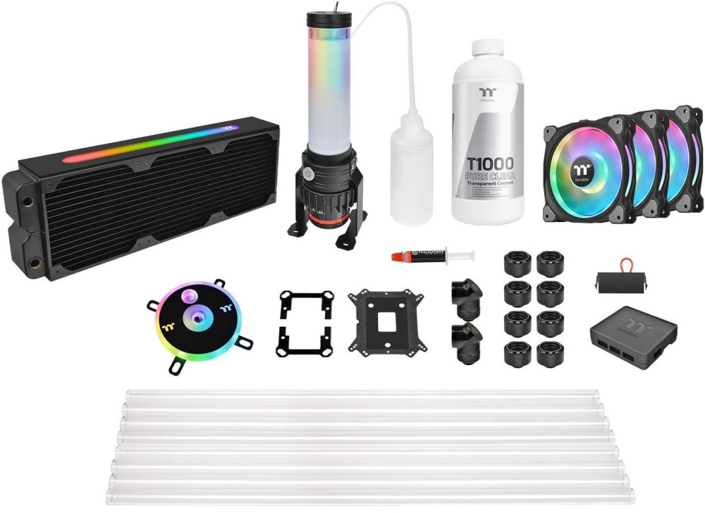 Система охлаждения Thermaltake Pacific CL360 Max D5 Hard Tube Water Cooling Kit (CL-W259-CU00SW-A)