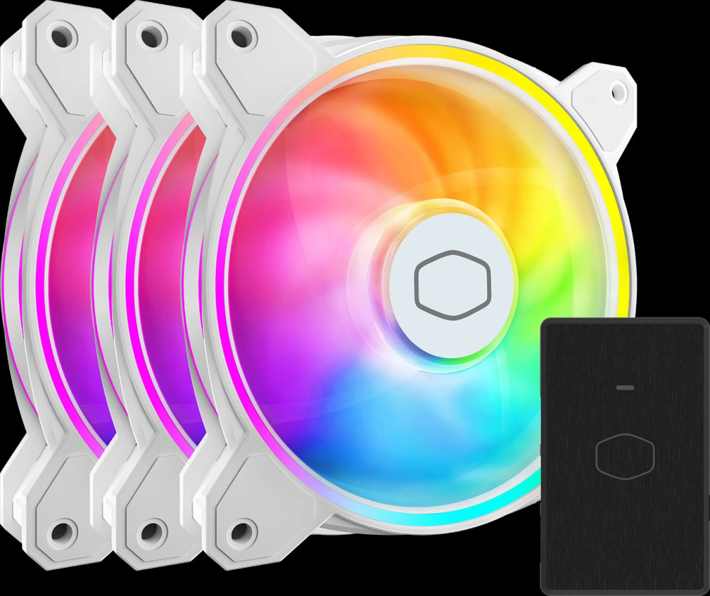 Вентилятор Cooler Master MasterFan MF120 Halo 2 White 3in1 (MFL-B2DW-213P2-R2)