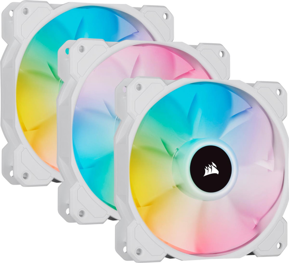 Вентилятор Corsair iCUE SP120 RGB ELITE Performance White Triple Pack (CO-9050137-WW)