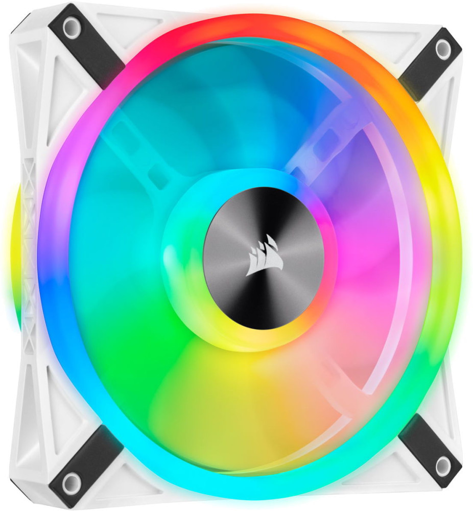 Вентилятор Corsair iCUE QL120 RGB 120mm PWM White Fan Single Pack (CO-9050103-WW)