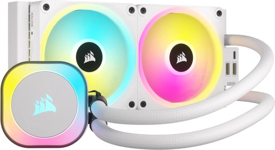 Водяное охлаждение Corsair iCUE LINK H100i RGB White (CW-9061005-WW)