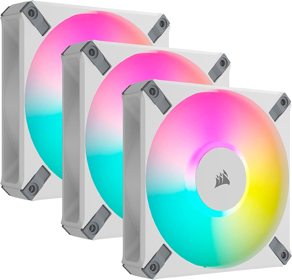 Вентилятор Corsair iCUE AF120 RGB ELITE White Triple Fan Kit (CO-9050158-WW)